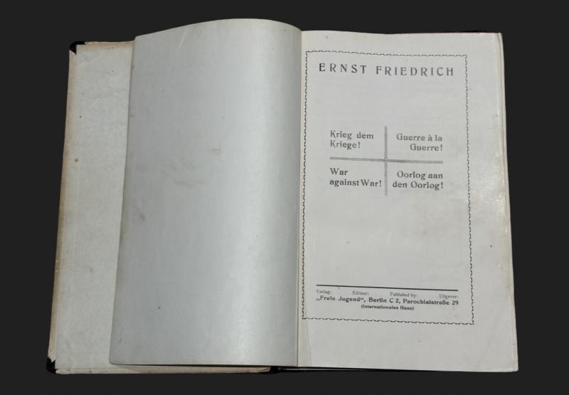 1924 First Print “War Against War” Ernst Friedrich