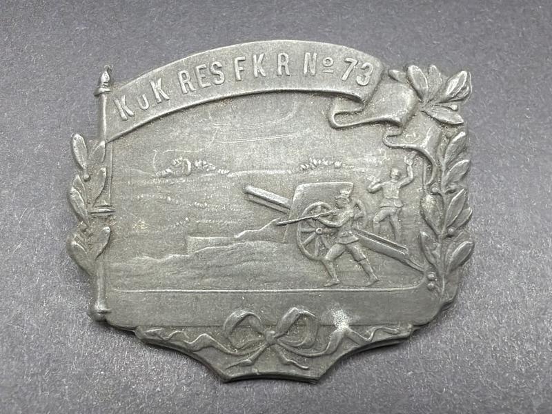 K.u.K. Austro-Hungarian Reserve Artillery Regiment 73 Cap Badge