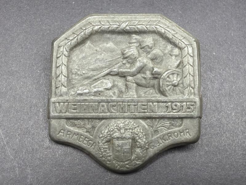 K.u.K. Austro-Hungarian Army Armeegruppe Rohr Christmas 1915 Badge
