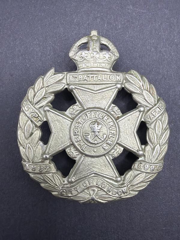 WW1 8th Battalion London Regiment Post Office Rifles Cap Badge