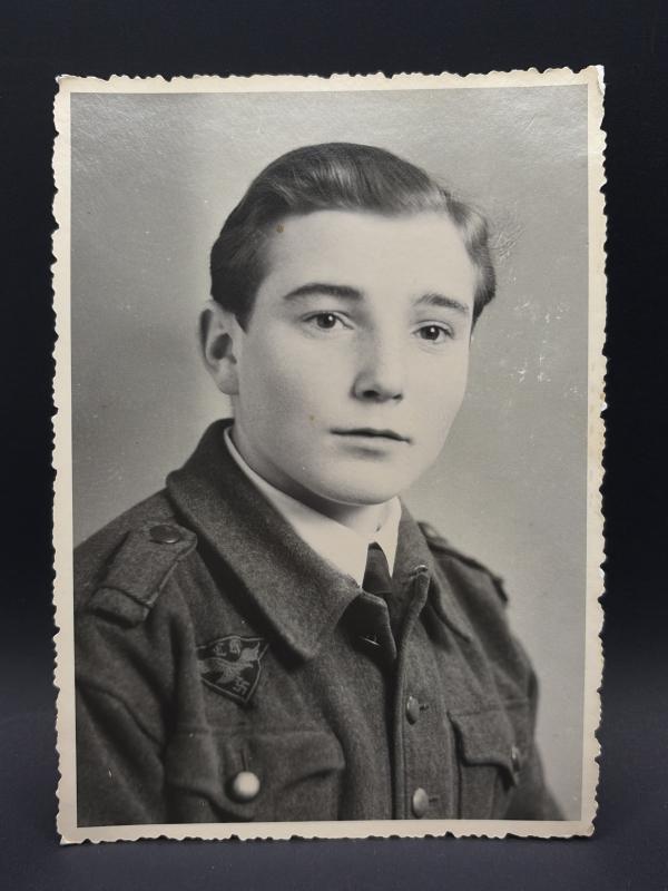 WW2 Flak Helper Postcard Size Photograph