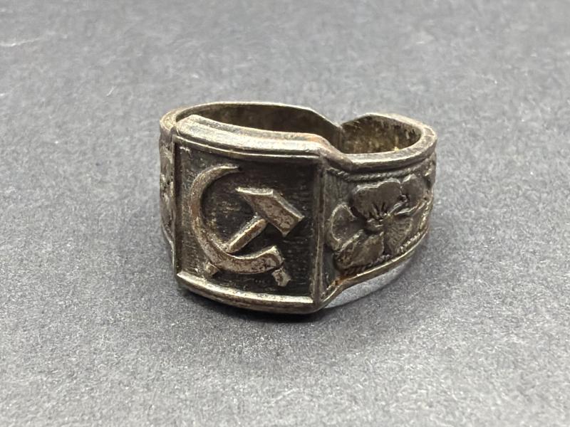 USSR Soviet Hammer & Sickle Patriotic Communists Ring