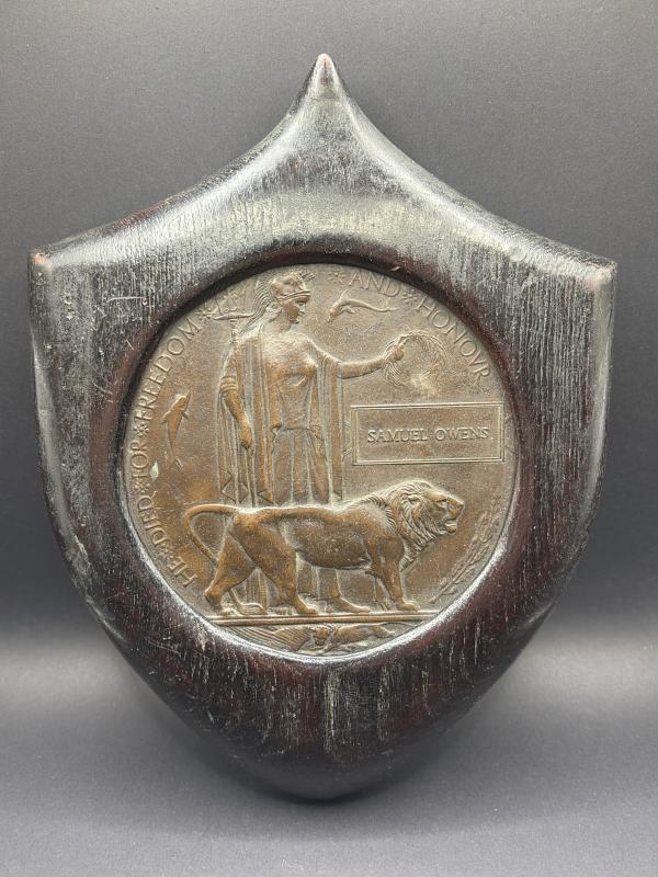 WW1 Mounted Death Penny Samuel Owens Northumberland Fusiliers