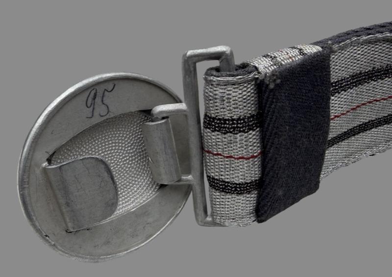 Double Erel Marked Luftwaffe Officers Visor Cap, Brockade Belt, Buckle & Hat Box