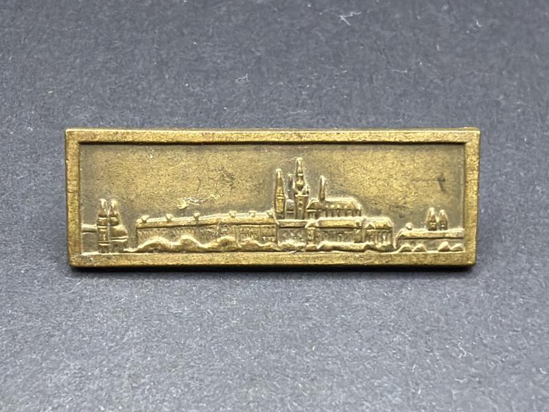 Prague Bar to the Sudetenland Medal Marked L/11 Wilhelm Deumer