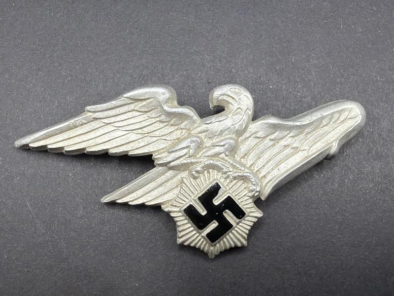 Third Reich RLB Air Defence League Aluminium Cap Eagle