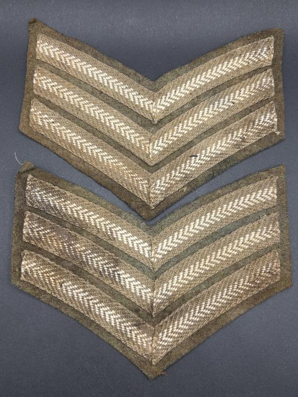 Pair Of Sergeants Rank Chevrons