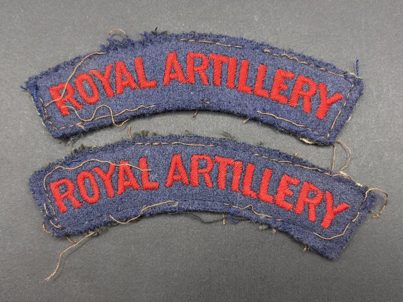 WW2 Royal Artillery Uniform Removed Shoulder Titles