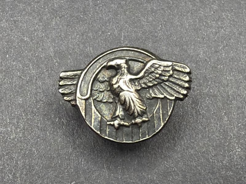 Sterling Silver US Army Ruptured Duck Screw Badge