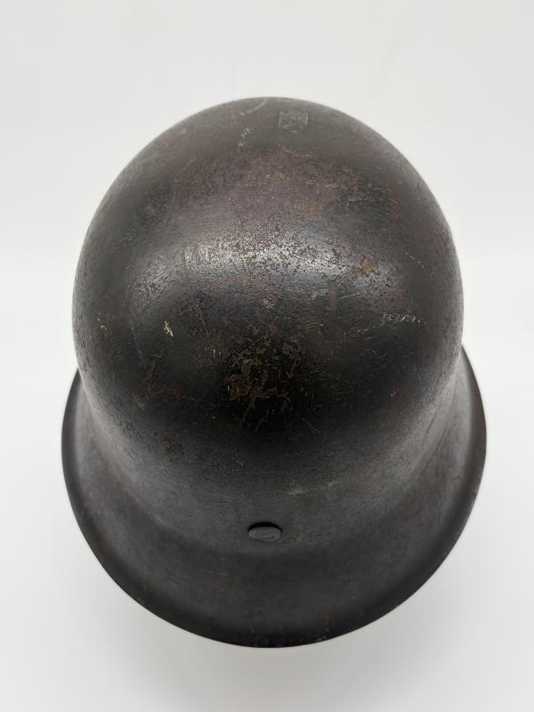 German Army CKL64 M42 Helmet Single Decal With Liner & Chinstrap