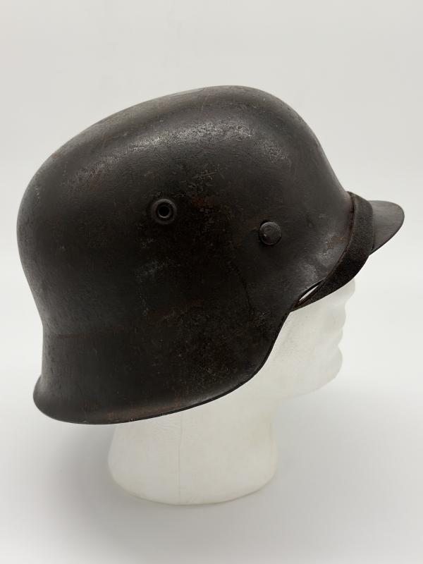 German Army CKL64 M42 Helmet Single Decal With Liner & Chinstrap