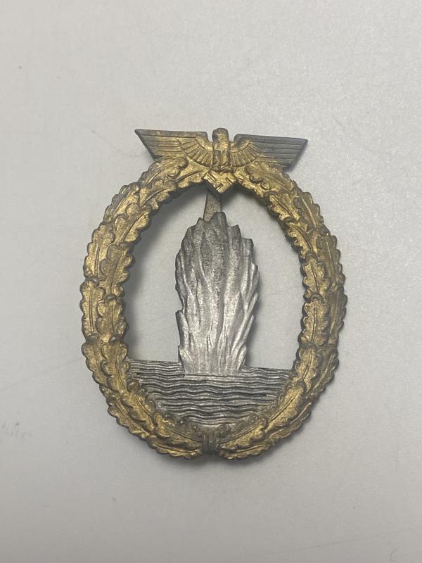 Kriegsmarine Mine Sweeper Badge Rudolf Karneth