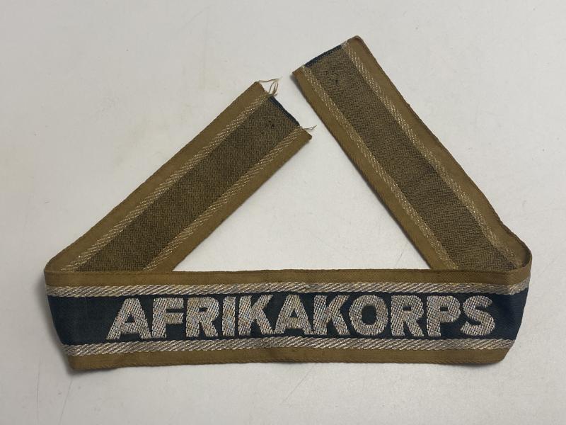 German Afrika Korps Bevo Cuff Title