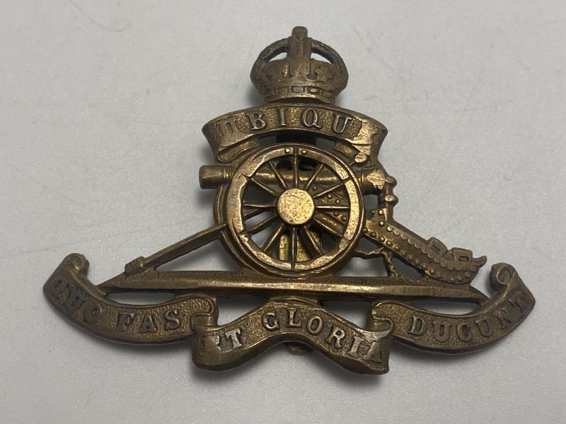 WW2 Royal Artillery Cap Badge