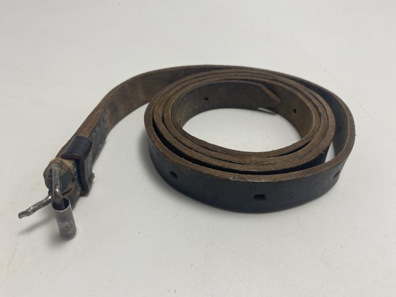 Black Leather German Mess Tin Strap