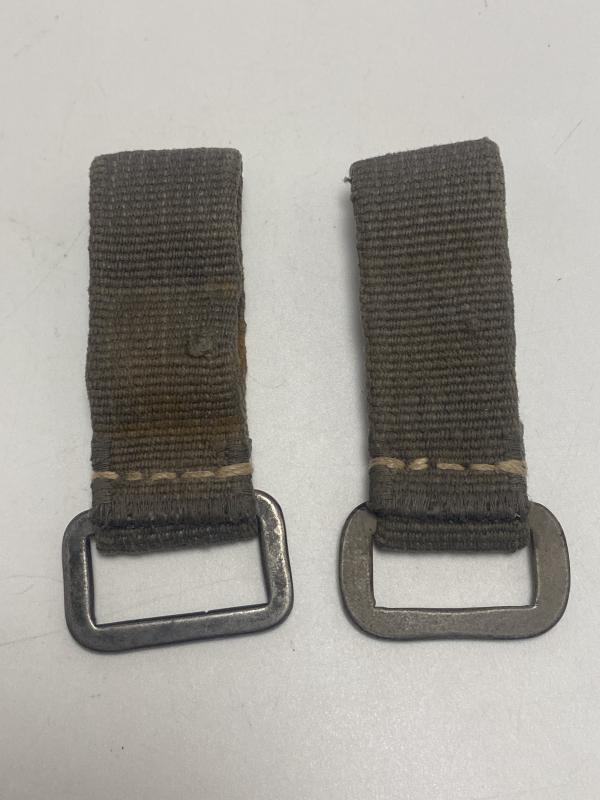 German Paratrooper Blue Webbing D Rings Pair