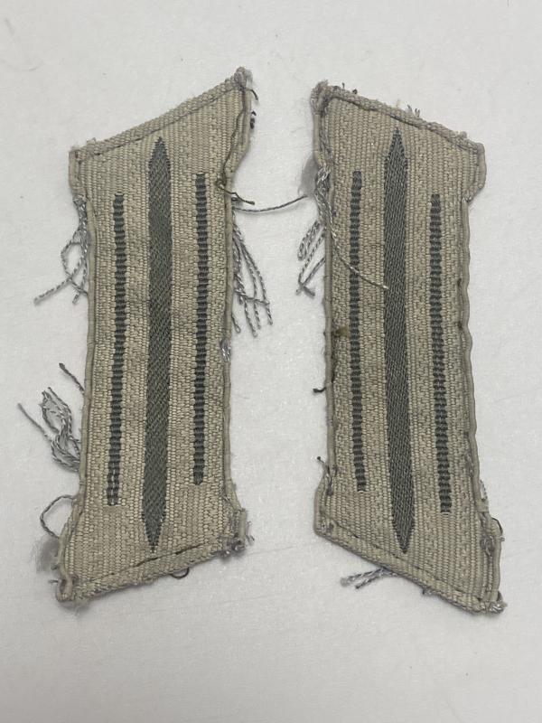 German M40 Rayon Collar Tabs Uniform Removed