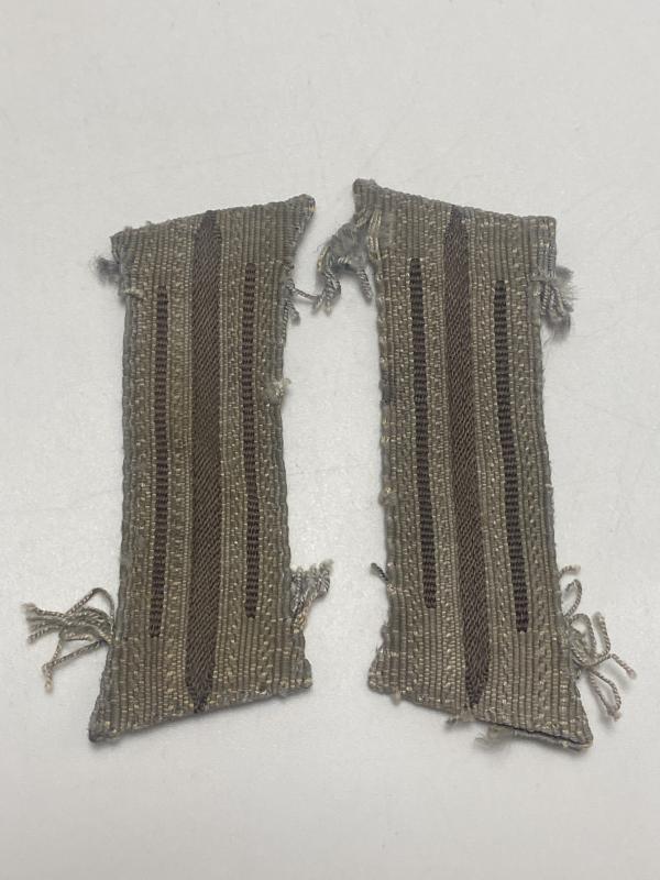 German M40 Rayon Collar Tabs Uniform Removed