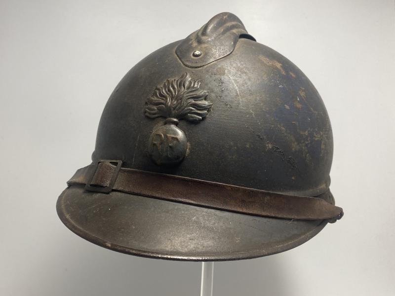 WW1 French Horizon Blue Combat Helmet With Liner