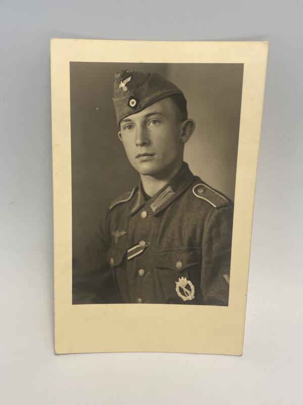 German Army Soldier Photograph with ISA