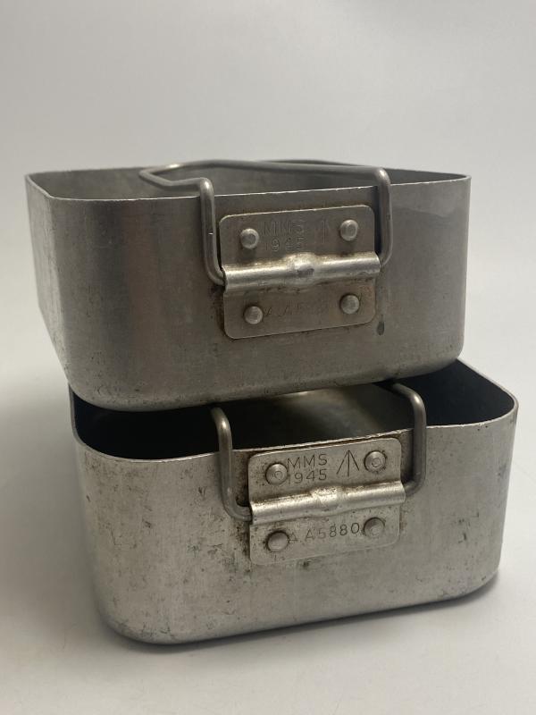 British Army Mess Tins Pair MMS 1945