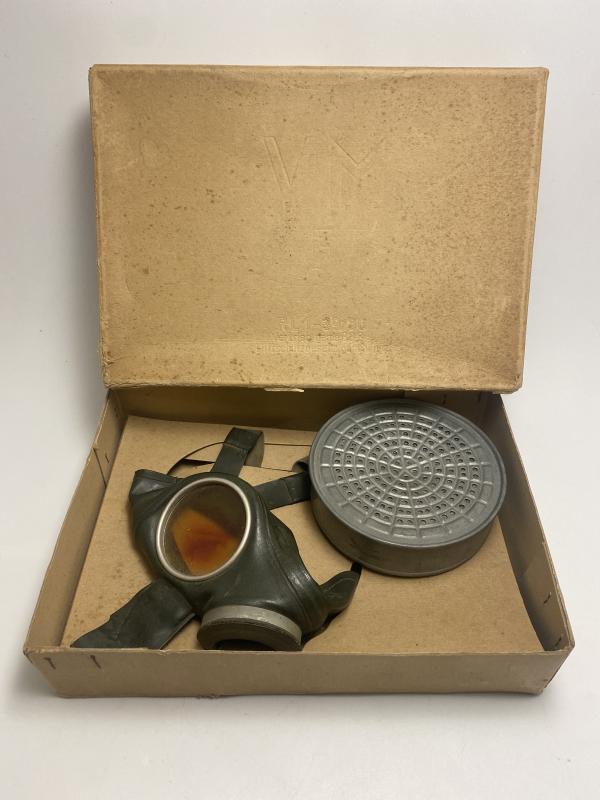 German Civilian Volksmaske Gasmask in Box