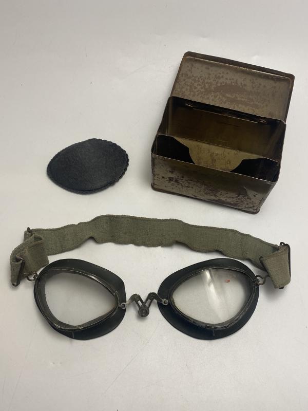 Model 306 German Goggles with Spare Lenses & Tin