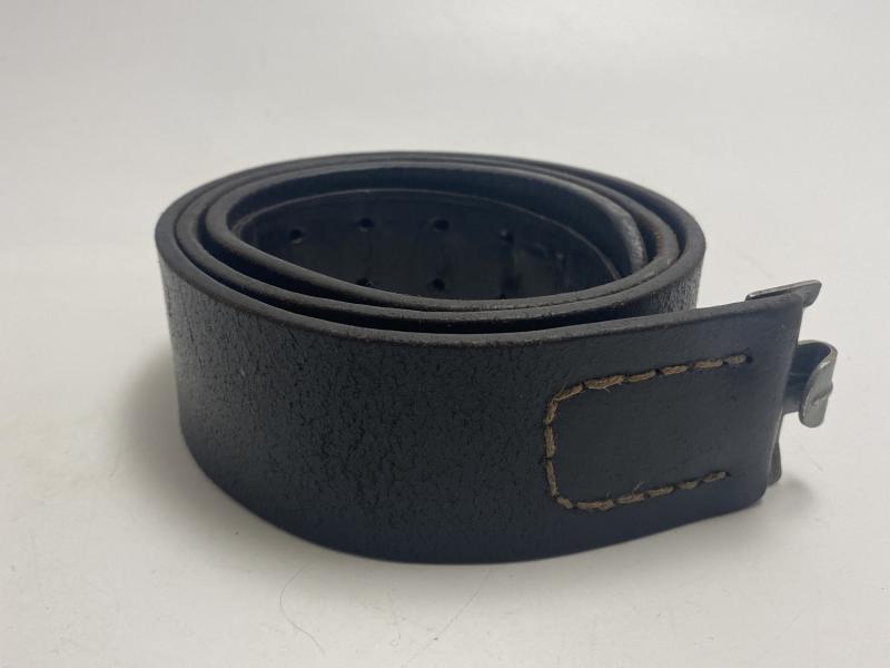 German Army Black Leather Combat Belt 92cm