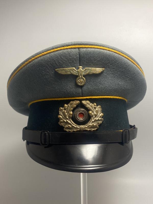 German Army Cavalry NCO’s Private Purchase Visor Peküro